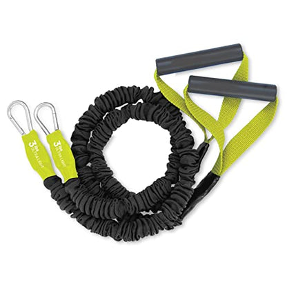 X-Over Home Rehab Gym Bundle Resistance Bands with Clip & Ring Set, Door Anchor Straps & Carry Bag for at-Home Shoulder & Arm Care, Strengthening, Reduce Pain, Injury Prevention, & Recovery - size: Level 1