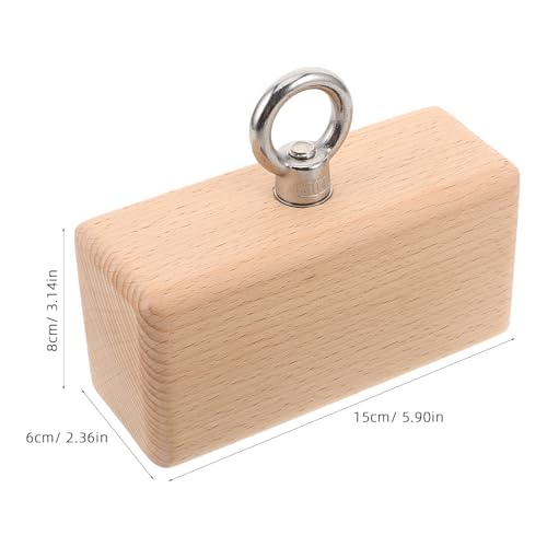 Block Gripper Workout: Wooden Grip Strengthener - Beech Wood Training Block - Portable Finger trainer for Home Gym Rock Climbing Lifting