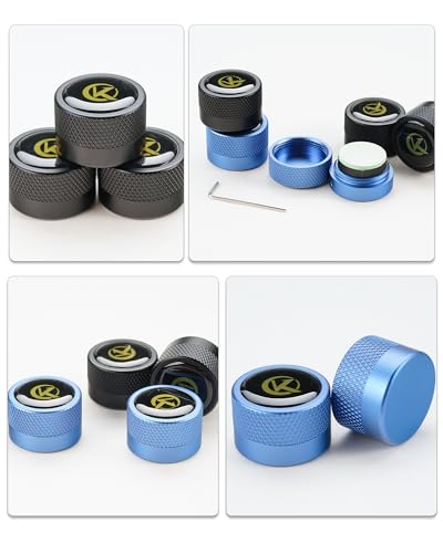 KONLLEN Round Pool Chalk Holder Pool Billiards Accessories Portable Multifunctional Sturdy Pool Cue Accessories - color: Blue