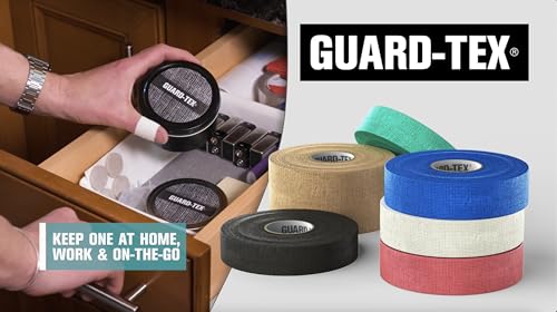 Guard-Tex® Beige Athletic Finger Tape - Self-Adhesive Natural Cotton Air-Mesh™ No Residue - 3/4 Inch - 6 Pack x 90ft (540ft) USA Made - color: Sandstone Beige, size: 6 rolls, 3/4"