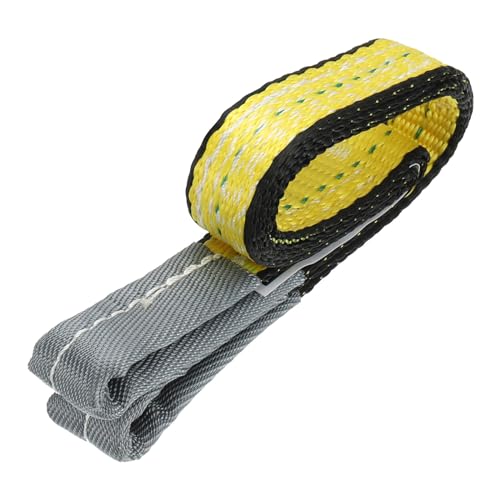 PATIKIL Lift Strap 1" x2', 2-Ply Polyester Tie Down Web Straps 3100lbs Capacity for Lifting Moving Rigging Hoisting, Yellow - size: 1"x2'