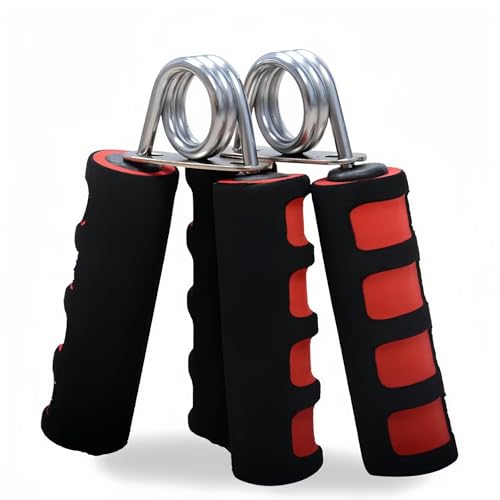 HORNO 2 Pcs Soft Foam Hand Exerciser（Red） | Strengthen Hand Grip Exerciser for Quickly Increasing Wrist Forearm and Finger Strength