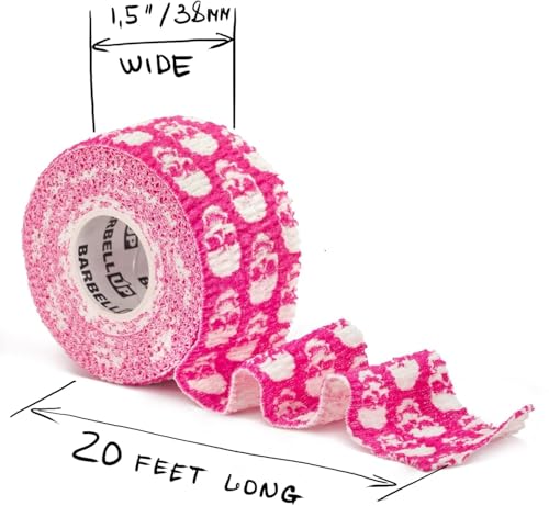 Professional Weight Lifting Thumb Tape - Protects Finger Tape, Adhesive for Powerlifting, Yoga & Gym, Hand Grip Support for Weightlifting, Deadlift, Barbell Hook Grip - color: Mix Skull