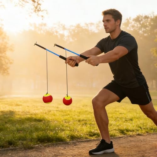 Shoulder Reliever Ball System Arm Relief Fitness Equipment | Shoulder Stretch Ball with Rod for Adults Men Women Indoor Outdoor Home Living Room Gym Office Fitness
