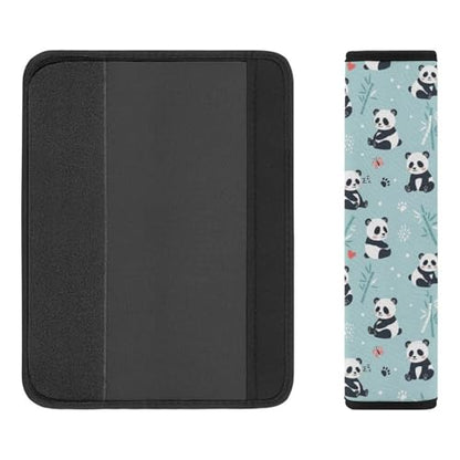 2 Pack Cartoon Panda Car Seat Straps Shoulder Pads Soft Padded Seat Belt Cushion for Kids, All Vehicles, Pressure Relief - color: Pattern 26