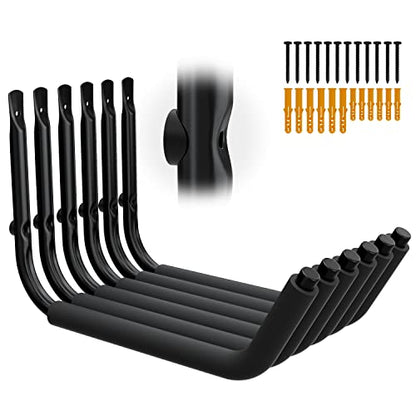 UNITEDPOWER Kayak Storage Racks, Garage Hangers, Wall Hooks for Canoe, Ladder, Bicycle, Folding Chairs, Surfboard, Snowboard, Hose and Tools, Indoor, Outdoor - style: 6-Kayak Hook