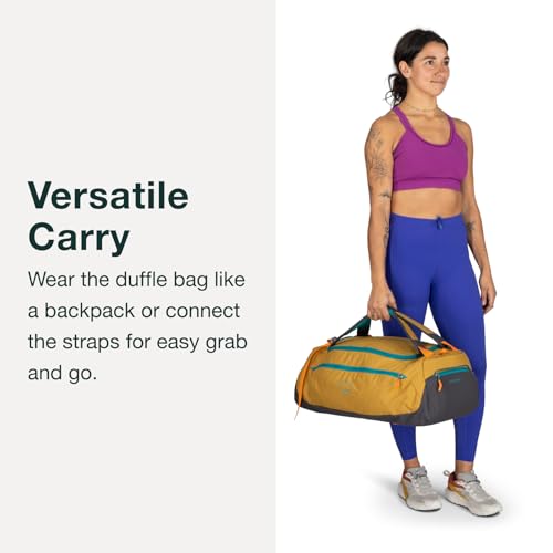 Osprey Daylite Duffel Backpack - Convertible Everyday Duffel Bag for Gym, Commute, and Travel - color: Blue Spikemoss/Alkaline, size: 30L