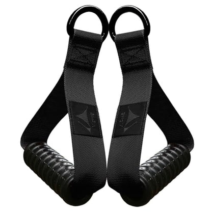 Heavy Duty Gym Workout Handles Attachment for Cable Machine,Resistance Band,Pulley System Home Exercise Equipment, Comfortable and Stronger Grip - color: Carbon Black XG