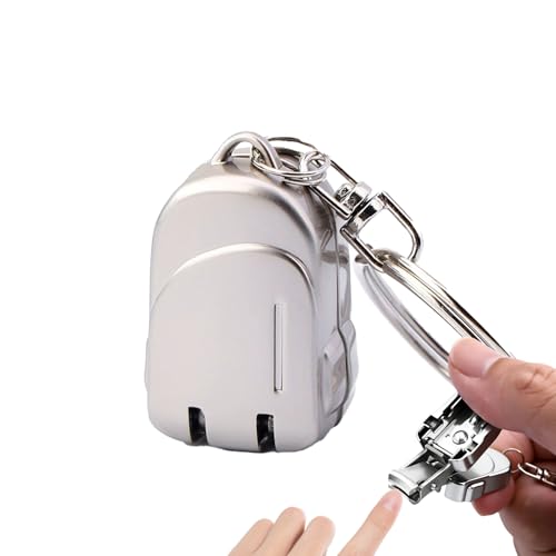 Mini Nail Clipper | Foldable Compact Bag Shape - Nail Clippers For Men | For Men Women Teenage Young Boys Girls Family And - color: Champagne