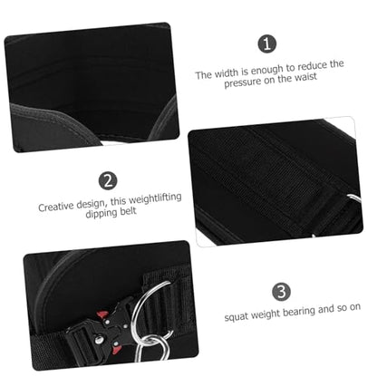 Fitness Dipping Belt Chain Weightlifting Dip Belt for Pull-ups and Strength Training and Cloth Material for Enhanced Muscle Support and Resistance