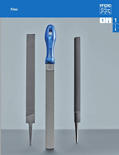 Pferd - 15113 PFERD Machinist Hand File, Swiss Pattern, Double Cut, Half-Round, #0 Coarseness, 6" Length, 9/32" Width, 5/32" Thickness