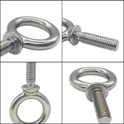 1/4"-20 x 1 UNC Lifting Shoulder Eye Bolts, Marine Grade 304 Stainless Steel Threaded Nut Fastener(20 Pcs) - size: 1/4"-20 x 1", style: Pack of 20 (304 stainless steel)