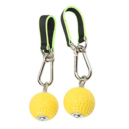 Climbing Pull Up Hand Grips Ball Set, Wireless Arm Strength Training Equipment, Non Slip Grip Balls with Webbing Buckle for Rock Climbing, Gym and Home Workouts - size: 72mm model