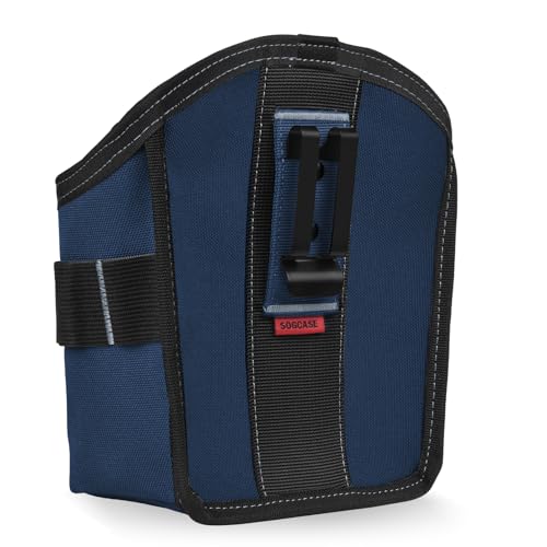 Tool Pouch Nails Screws Bag with Belt Clip (XL, Blue) - color: Blue