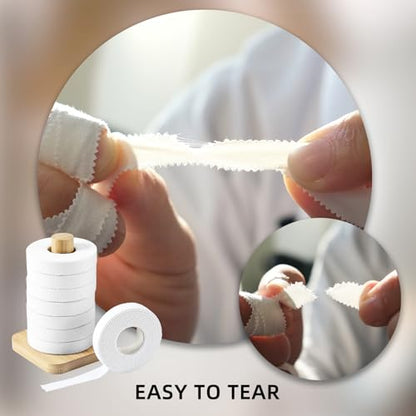 Jiu Jitsu Tape - Strong Athletic Finger Tape, 1/2" x 32.8' - Protect Fingers and Toes in MMA, Judo, Wrestling, Martial Arts, Rock Climbing with Wooden Holder | 8 Rolls - color: D: Black White