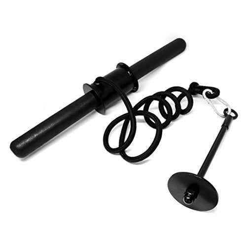 A2ZCARE Wrist and Forearm Blaster – Wrist Roller and Forearm Roller - Perfect for Strength Training and Workout – Fit 1-inch Standard Weight Plates - style: PVC Handle