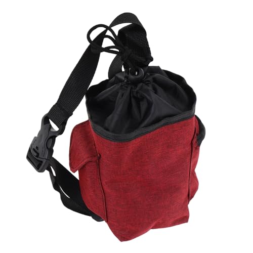Milisten Large Chalk Bag for Bouldering and Rock Climbing Waist Belt Zipper Storage Pockets for Gymnastics Weightlifting and Climbing Accessories