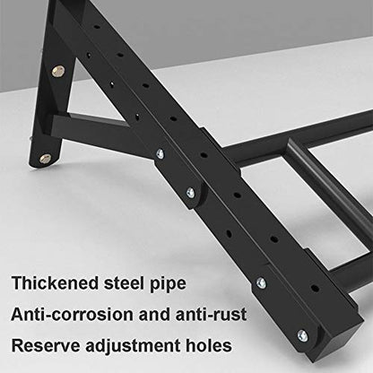 AGYH Wall-Mounted Chin Up Bar, Steel Horizontal Bar, Adjustable Distance Wall Climbing Frame, 3 Styles, Load 300KG - size: Style 2