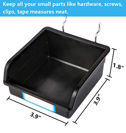 FRIMOONY Pegboard Hooks, with Bins, Peg Locks, for Organizing Various Tools, 204 PCS, 80 of Which are Locks - style: 204PCS
