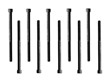 Socket Head Cap Screw, 1/4-20 x 3-1/4", Alloy Steel, Black Oxide, Hex Socket Coarse Thread, 1/4 inch Hexagonal Allen Bolt, Length: 3-1/4 inch, Full Thread (Quantity: 10) - size: 3-1/4