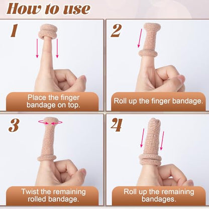 15pcs Cotton Finger Cots, Elastic Finger Sleeve, Skin Color | Anti-Slip, Breathable Finger Protectors, for Construction, Gardening, Kitchen, Carving