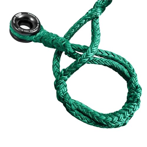 Pelican Rope 3/4" - 12 FT - Green Adjustable Rigging Block Sling with Aluminum Ring - 20,000 LBS MBS / 2,000 LBS WLL, 12 Strand, Polyester, Arborist Sling, Tree Climbing Gear - Single-Head - style: Single-Head | 3/4" – 12 FT