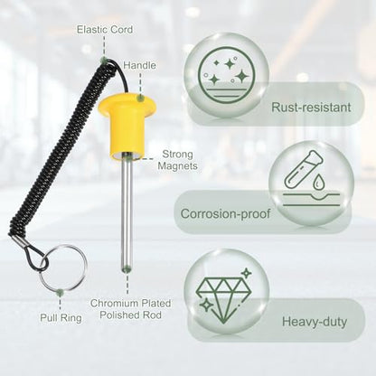 Gym Pin Weight Stack Pin Strength Training Lifting Equipment Replacement with Pull Rope Fitting for Home Gym - color: Yellow, size: 0.3 x 3.1 Inch