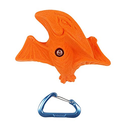 Atomik Rock Climbing Holds Bolt-On Pterodactyl in Orange