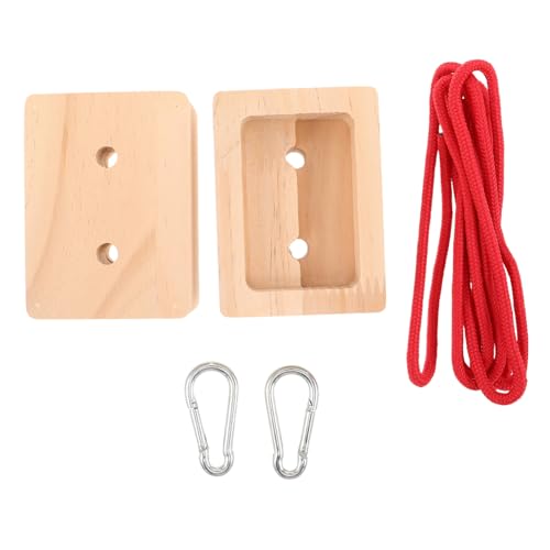 Portable Wooden Rock Climbing Hangboard 2pcs Fingerboard for Grip Strength Training, Modular Design Suitable for Indoor and Outdoor Climbing Practice