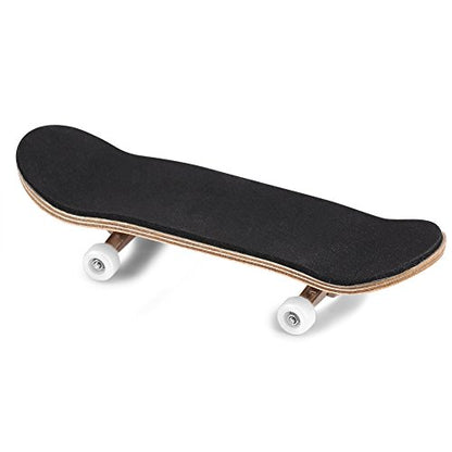 Mini Finger Skateboard, Fingerboard, Finger Skateboards, Wooden Finger Board Sport Training Props in Light Brown with Ball Bearings Wheels Alloy Fingerboards