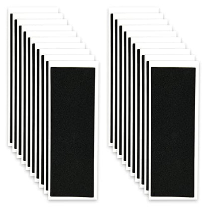 Fingerboard Grip Tape, 60Pcs 38mmX110mm Foam Adhesive Tapes for Fingerboards, Black - style: 60