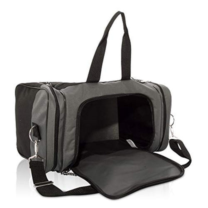 DALIX 17" Blank Duffle Bag Duffel Bag Travel Size Sports Durable Gym Bag - color: Gray