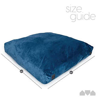 Milliard Crash Pad Sensory Pad with Foam for Kids and Adults with Washable Cover (5 feet x 5 feet) (Blue) - color: Blue