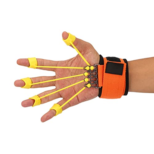 ZJchao Finger Extension Trainer, Silicone Band with Hook and Loop Fastener for Hand Rehabilitation, Wrist and Finger Exercise, Grip Strength Training