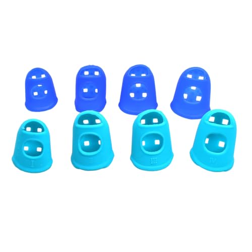 16PCS Silicone Guard Guitar Guzheng Finger Pads Protective Cushion Cover for Hand Sewing Counting Turning Pages Engraving