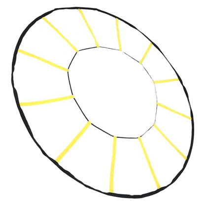 Soccer Basketball Agility Training Ladder, Circular 12 Rungs Nylon Trainer for Improving Agility