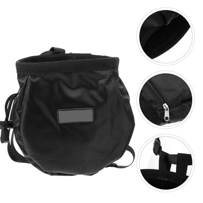 1pc Adjustable Drawstring Climbing Chalk Bag for Bouldering Weightlifting Gymnastics Portable Storage Pouch with Leak-Resistant Closure Waist Attachment for Outdoor Training