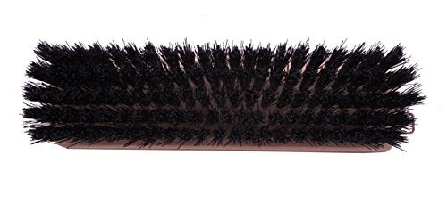 Konex Shoe Brush - Natural Beechwood Handle Handcrafted Wooden Shoe Cleaning Brush - Thick Synthetic Konex Fiber Bristle - Shoe Brushes for Cleaning with Quick and Lasting Use - color: Natural Wood