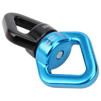 RiToEasysports Climbing Rotational Device, 360 Degree with Sealed Steel Ball Bearings for Rock Climbing Swing Aerial Yoga Hammock - color: Black Blue