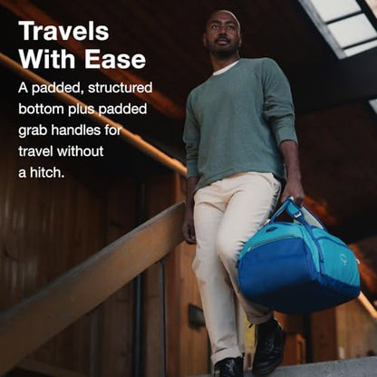 Osprey Daylite Duffel Backpack - Convertible Everyday Duffel Bag for Gym, Commute, and Travel - color: Blue Spikemoss/Alkaline, size: 30L