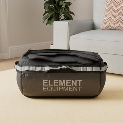 Element Equipment Trailhead Duffel Bag Shoulder Straps Waterproof Black/Grey Large - color: Black/Grey, size: Large 85 Liters