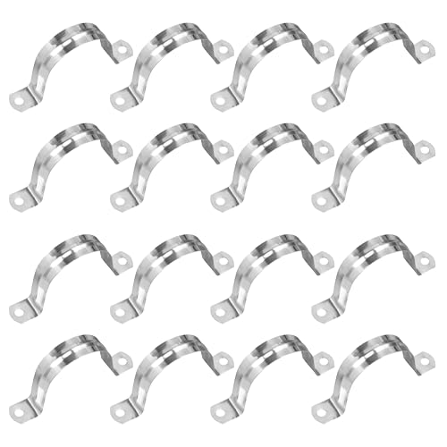 200 PCS 2 Inch Stainless Steel Rigid Pipe Strap, M50 Conduit Clamps, U Bracket Mounting Clamps with Two Hole, U Tube Pipe Clamp for Chemical Industry, Commercial - size: 200 PCS 2 Inch