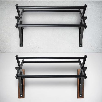 Wall Mounted Pull Up Bar Multifunctional Chin Up bar for Home Gym | Heavy Duty Multifunctional,Power Tower Set,Training Equipment Fitness Dip Stand,Supports to 440 Lbs - color: Climbing Pull Up Bar