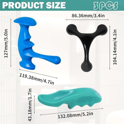 Trigger Point Massage Tool Thumb Saver Massage Tool | Ergonomic self massage tool designed for targeted trigger point therapy and deep tissue myofascial release.