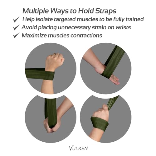 Vulken Tricep Rope Cable Attachment. 28.7 Inch & 22 Inch Two Lengths Built in One Pull Down Rope - color: Green