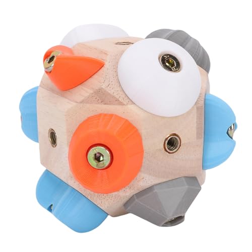 Buachois Rock Climbing Training Ball, Portable Handheld Boulder Block Toy with 12 Resin Pegs for Finger Strength and Accuracy Practice, 4 Inch Compact Design for Indoor Climbing En