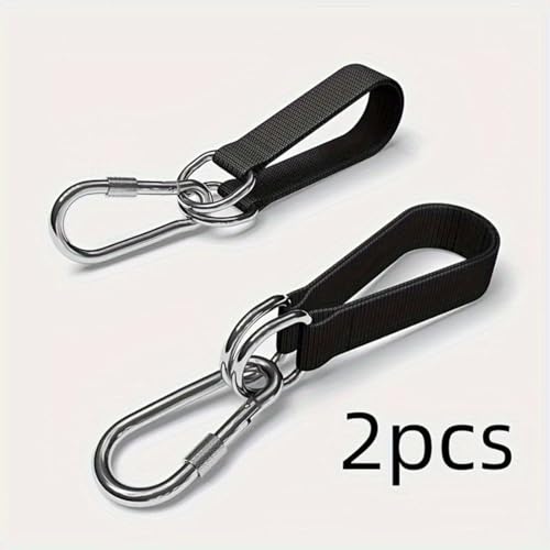 2 Pack Tree Swing Straps Hanging Kit Heavy Duty Belt with Safer Lock Snap Hook Clip Carabiner Connector for Hammock Punching Bag Swings Chair Seat Gym Bar Handle Outdoor(2Pcs 25Cm*25Mm) - color: 2pcs 25cm*25mm