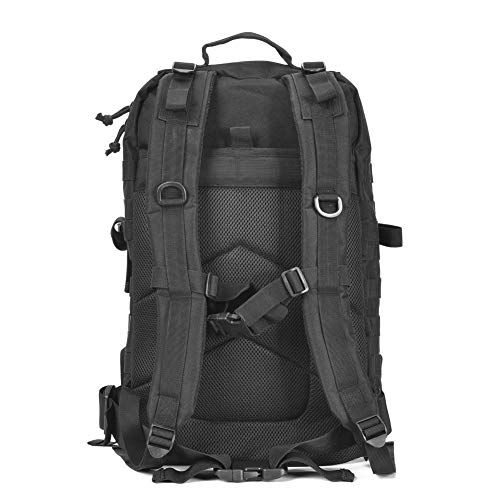 REEBOW GEAR Military Tactical Backpack Large Army 3 Day Assault Pack Molle Bag Backpacks - color: Black