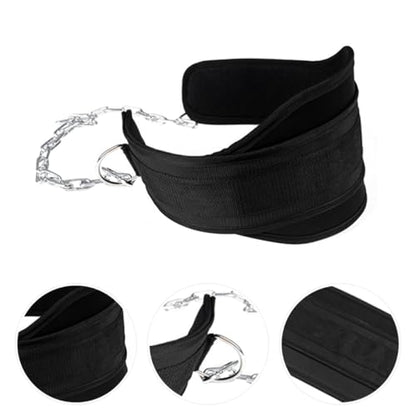 Weightlifting Belt for Body Strength Training Fitness Equipment for During Weight Training for Running Hiking and Climbing Black