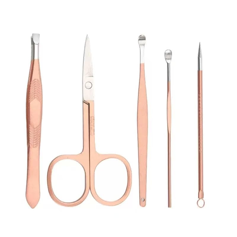 16pcs Nail Clippers Kit, Ultra Sharp Sturdy Fingernail Cutters, Professional Nail Clippers Pedicure Care Tools, Toenail Clipper Cutters for Men and Women Nail Trimmer,Luxury Gold Color,Pink - color: Pink